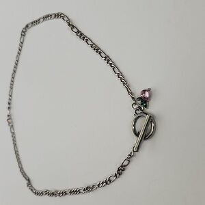 Necklace silver tone #12